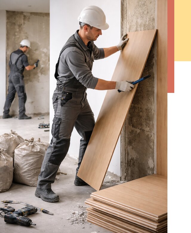 Демонтаж стеновых панелей в Пензе от 3593 руб. за м² быстро и недорого | ОТДЕЛОЧНИК-Пнз