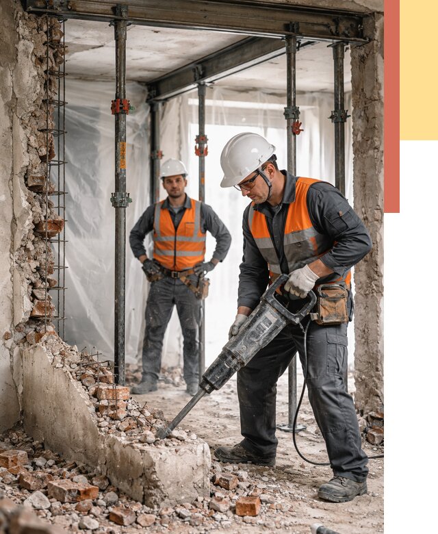 Снос несущих стен в Пензе от 10522 руб. — демонтаж несущей стены под ключ | ОТДЕЛОЧНИК-Пнз