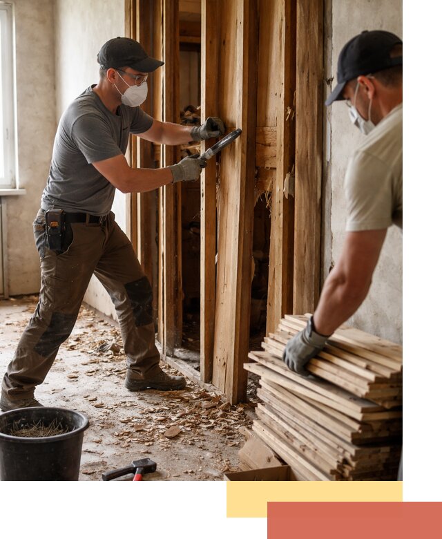 Демонтаж деревянных перегородок в Пензе быстро и аккуратно