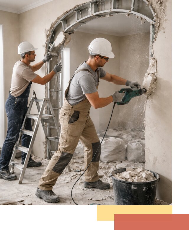 Демонтаж гипсокартонной арки в Пензе быстро и аккуратно