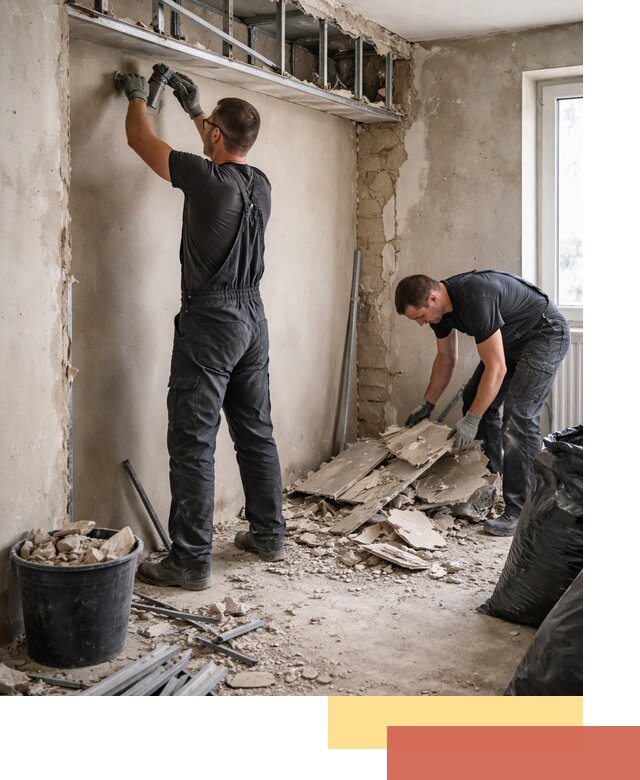 Демонтаж короба из гипсокартона в Пензе быстро и аккуратно