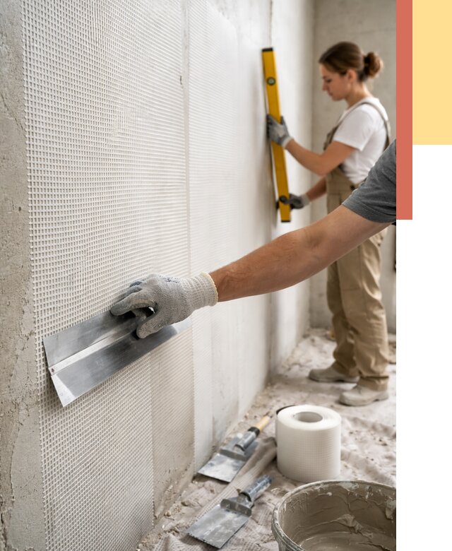 Армирование стен стеклосеткой в Пензе от 3285 руб. под ключ | ОТДЕЛОЧНИК-Пнз