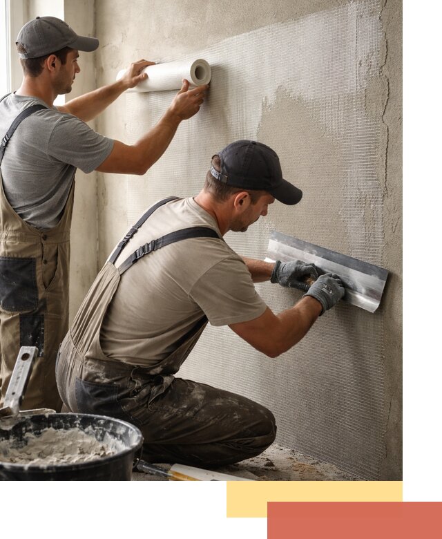 Армирование стен стеклосеткой в Пензе для прочной отделки