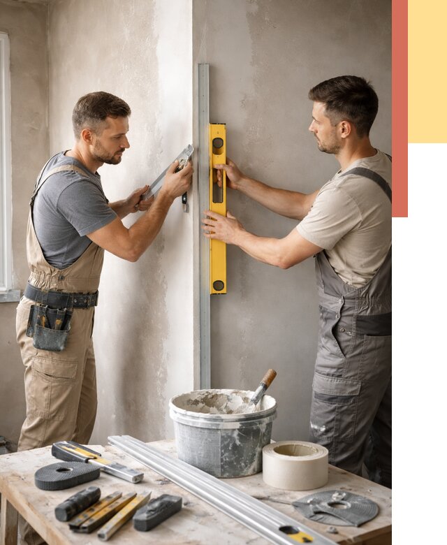 Выведение углов стен в Пензе от 1899 руб. быстро и недорого | ОТДЕЛОЧНИК-Пнз