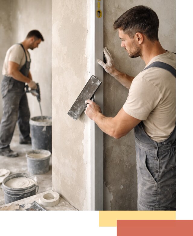 Выведение углов стен в Пензе: монтаж и оштукатуривание