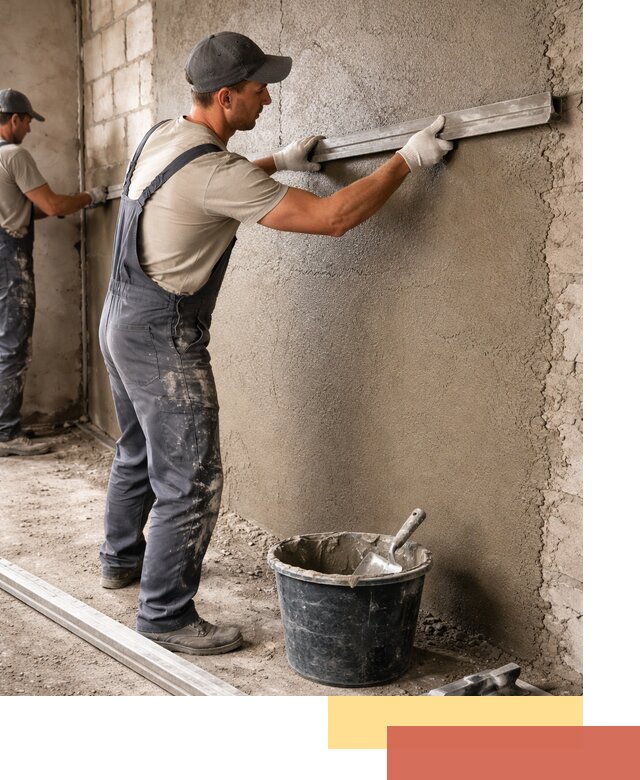 Штукатурка стен цементно-песчаная в Пензе профессионально
