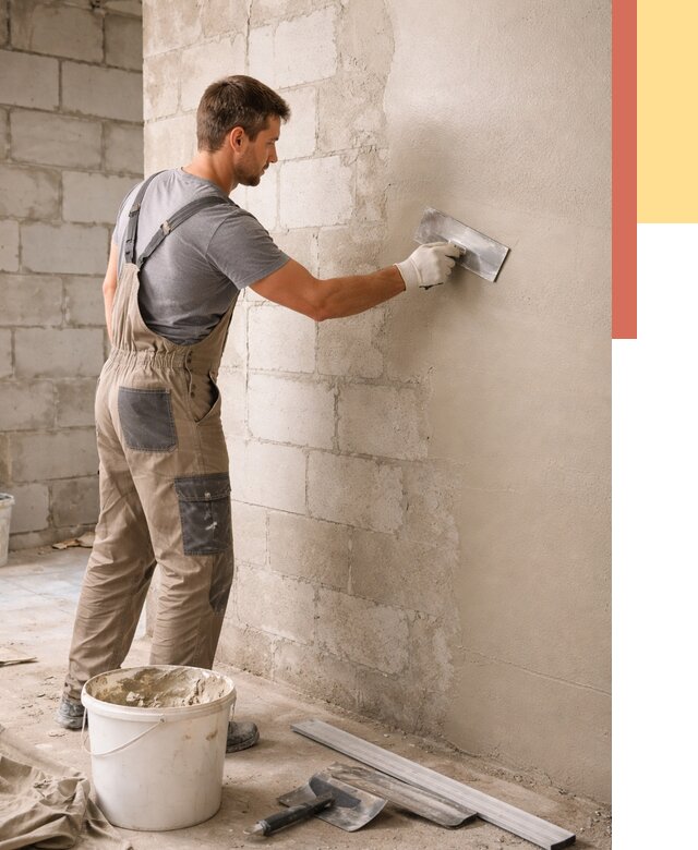 Штукатурка стен из газобетона в Пензе от 2156 руб./м2 — быстро и недорого | ОТДЕЛОЧНИК-Пнз