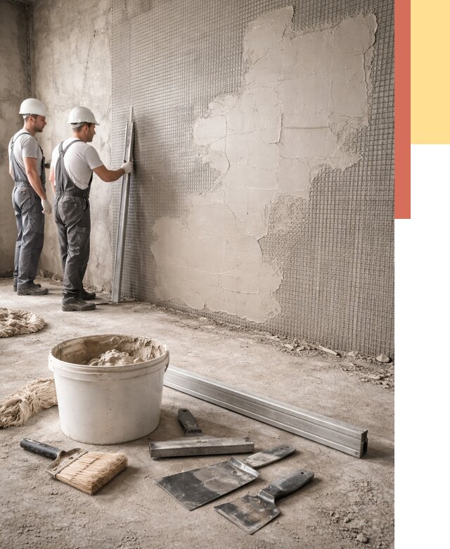 Штукатурка стен по сетке в Пензе от 5646 руб./м2 — быстро и недорого | ОТДЕЛОЧНИК-Пнз