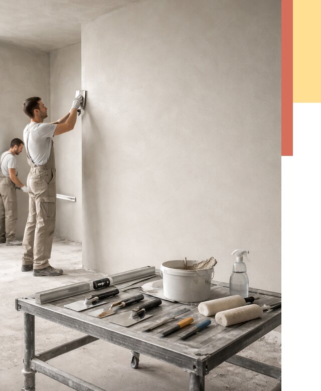 Штукатурка стен под покраску в Пензе от 4619 руб./м² — качественно и недорого | ОТДЕЛОЧНИК-Пнз