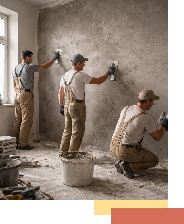 Декоративная штукатурка под бетон в Пензе для стен и потолков