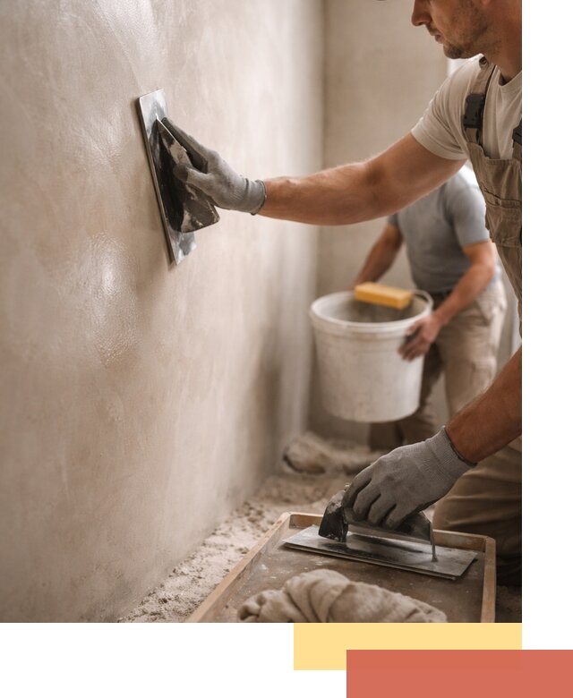 Нанесение марокканской штукатурки таделакт в Пензе