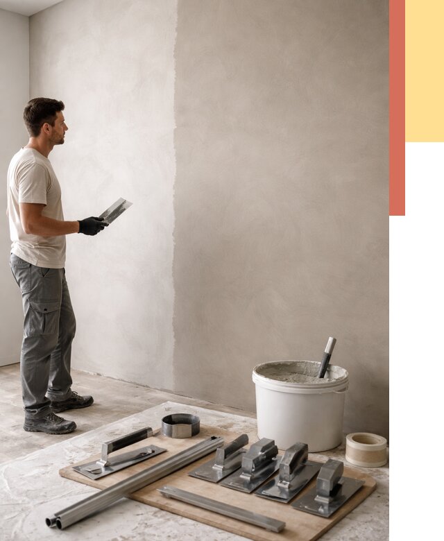 Нанесение микроцемента на стены в Пензе от 3285 руб./м2 под ключ | ОТДЕЛОЧНИК-Пнз