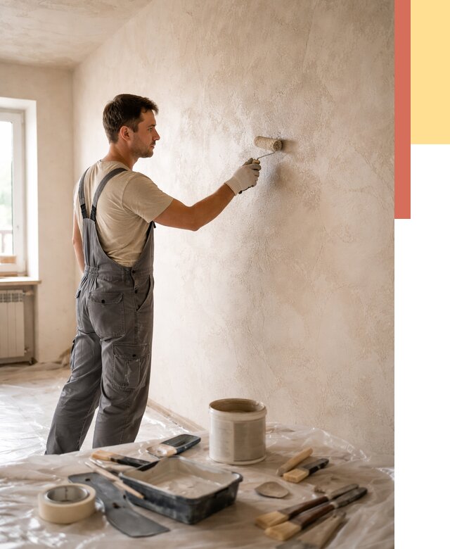 Нанесение лессирующей краски по декоративке в Пензе от 1796 руб. | ОТДЕЛОЧНИК-Пнз