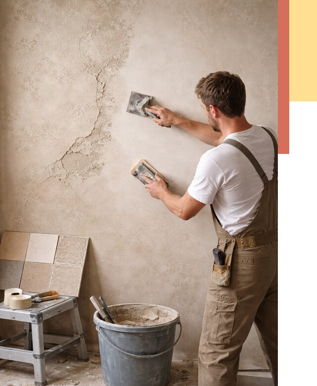 Ремонт декоративной штукатурки в Пензе от 4619 руб. под ключ | ОТДЕЛОЧНИК-Пнз