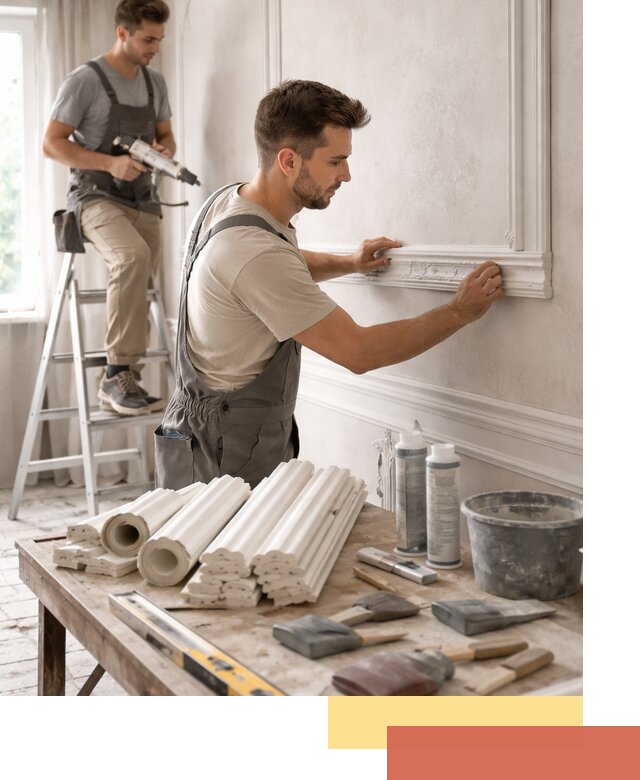 Монтаж лепнины на стены в Пензе профессионально и качественно