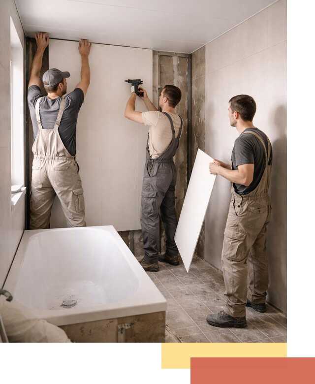 Отделка ванной панели ПВХ профессионально в Пензе