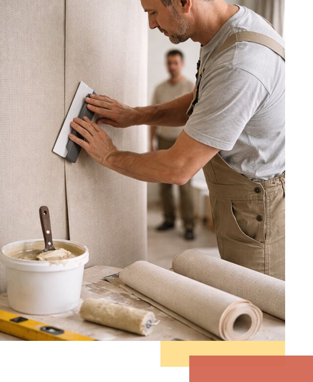 Поклейка текстильных обоев в Пензе профессионально и аккуратно