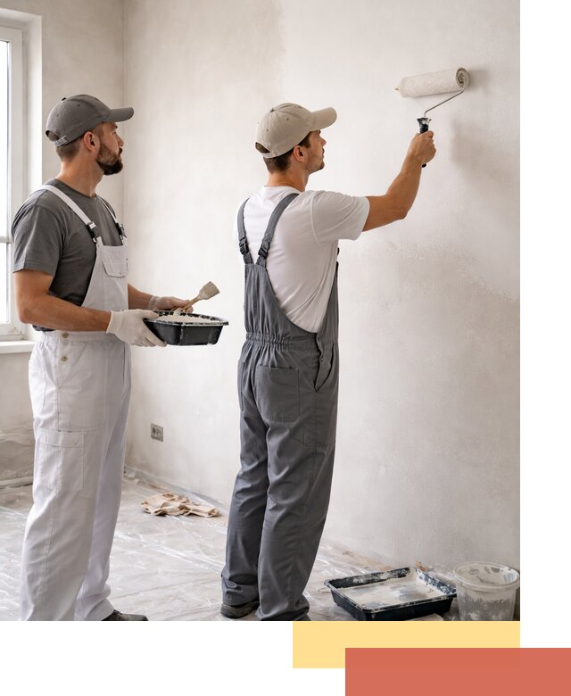 Покраска стен водоэмульсионной краской в Пензе