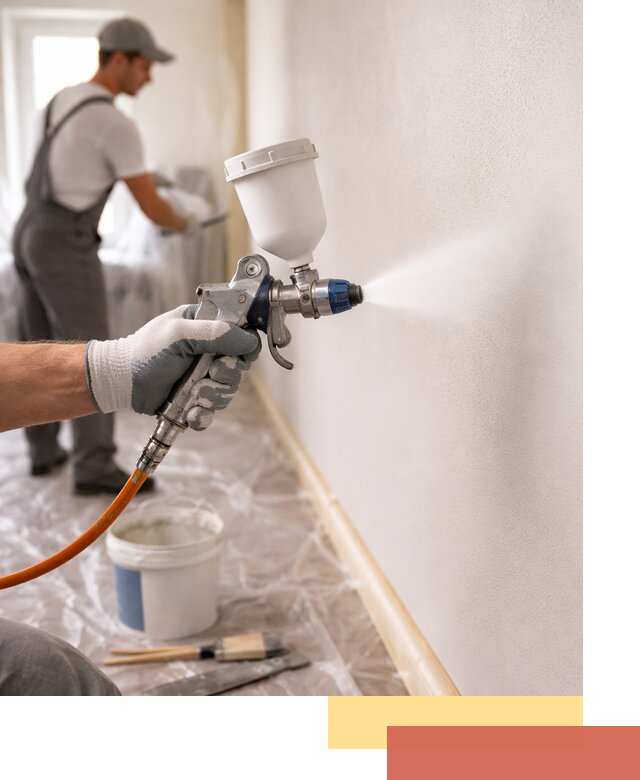 Покраска стен краскопультом в Пензе быстро и качественно