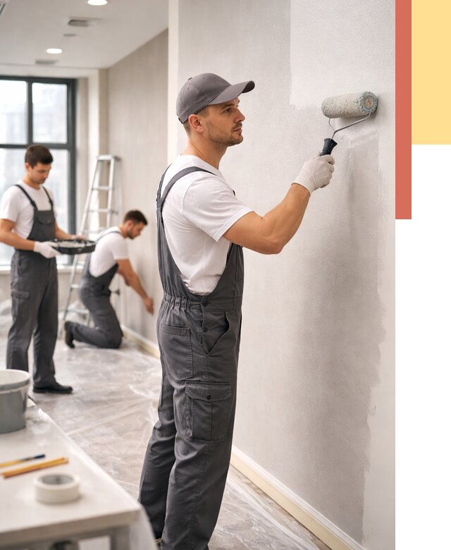 Покраска стен в офисе в Пензе от 8725 руб. — быстро и недорого | ОТДЕЛОЧНИК-Пнз