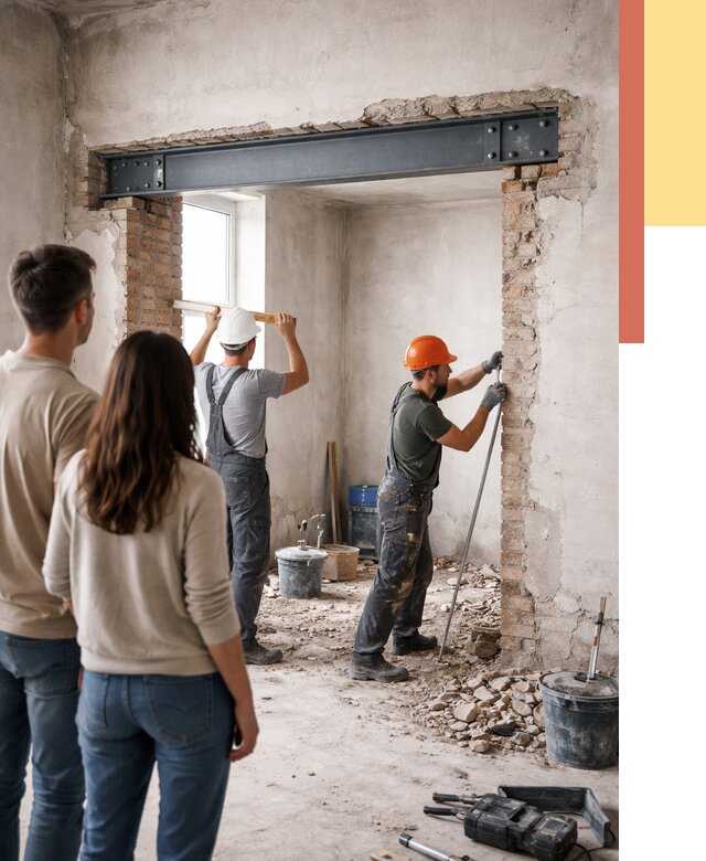 Усиление проема в стене в Пензе от 9752 руб. — усиление дверного проема металлоконструкцией | ОТДЕЛОЧНИК-Пнз