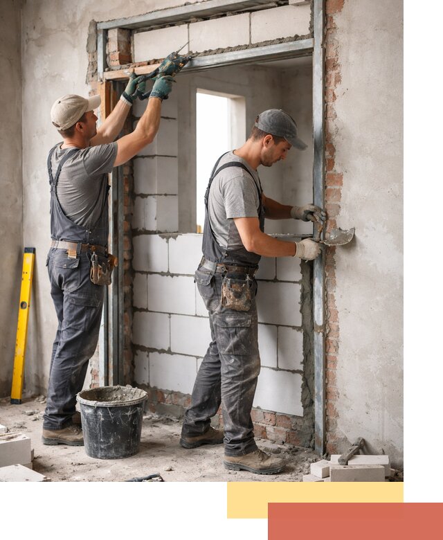 Закладка дверного проема под ключ в Пензе: демонтаж, монтаж, отделка