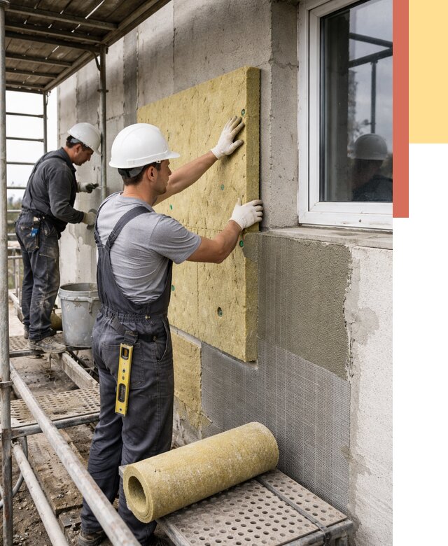 Утепление стен в Пензе от 4414 руб. под ключ — быстро и недорого | ОТДЕЛОЧНИК-Пнз