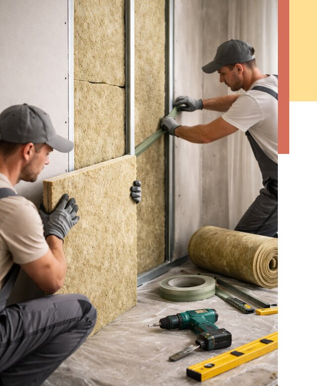 Шумоизоляция стен в Пензе под ключ от 1899 руб. | ОТДЕЛОЧНИК-Пнз