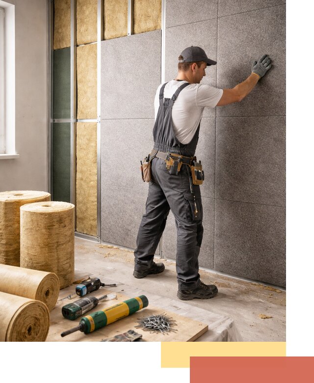 Профессиональная шумоизоляция стен в Пензе для квартиры и офиса