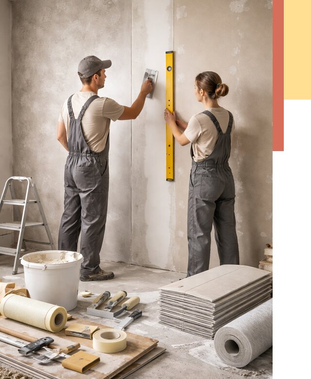 Отделка стен в Пензе от 1540 руб/м² — недорого, быстро, под ключ | ОТДЕЛОЧНИК-Пнз