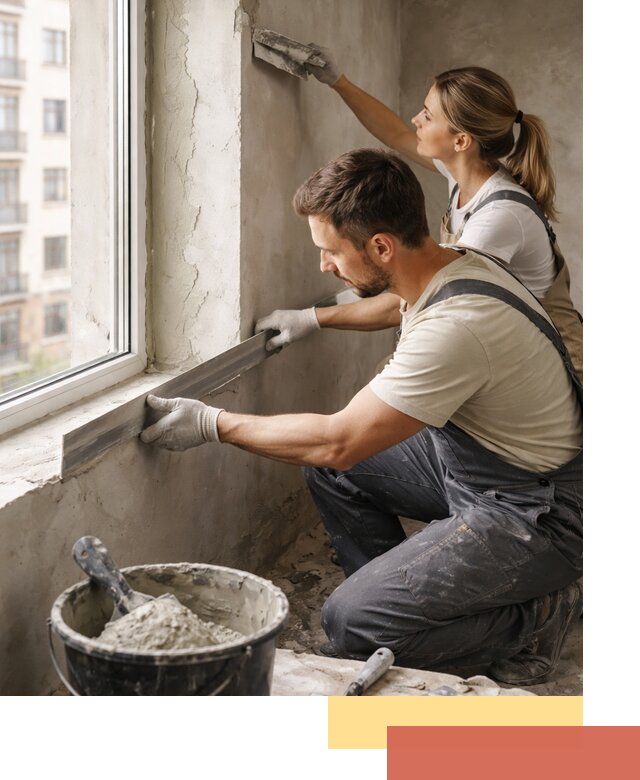 Штукатурка откосов дверей и окон профессионально в Пензе