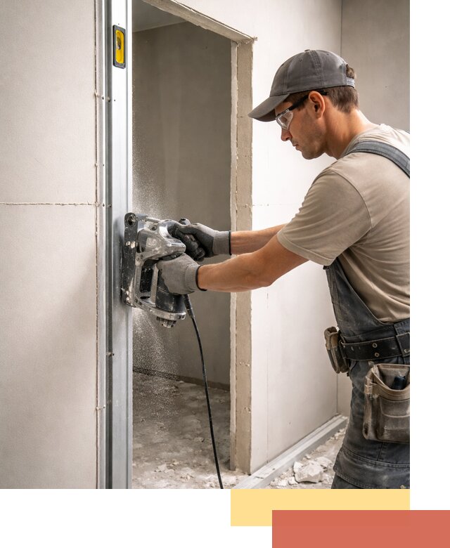 Устройство дверного проема в перегородке в Пензе