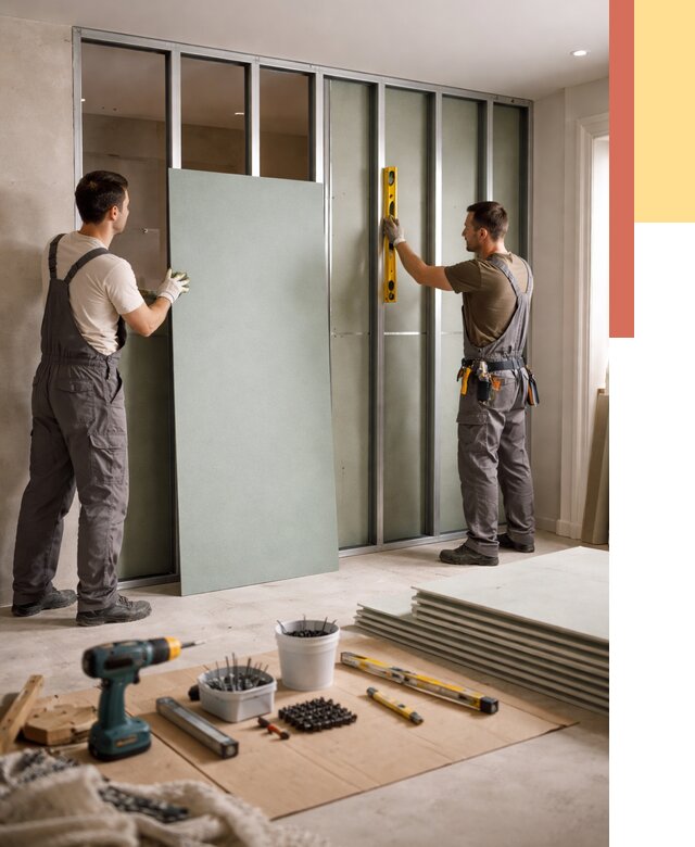 Перегородка из влагостойкого гипсокартона в Пензе от 4927 руб. — монтаж под ключ | ОТДЕЛОЧНИК-Пнз