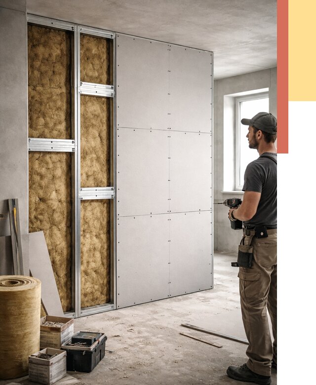 Усиленная перегородка под навеску в Пензе от 13139 руб. — монтаж под ключ | ОТДЕЛОЧНИК-Пнз