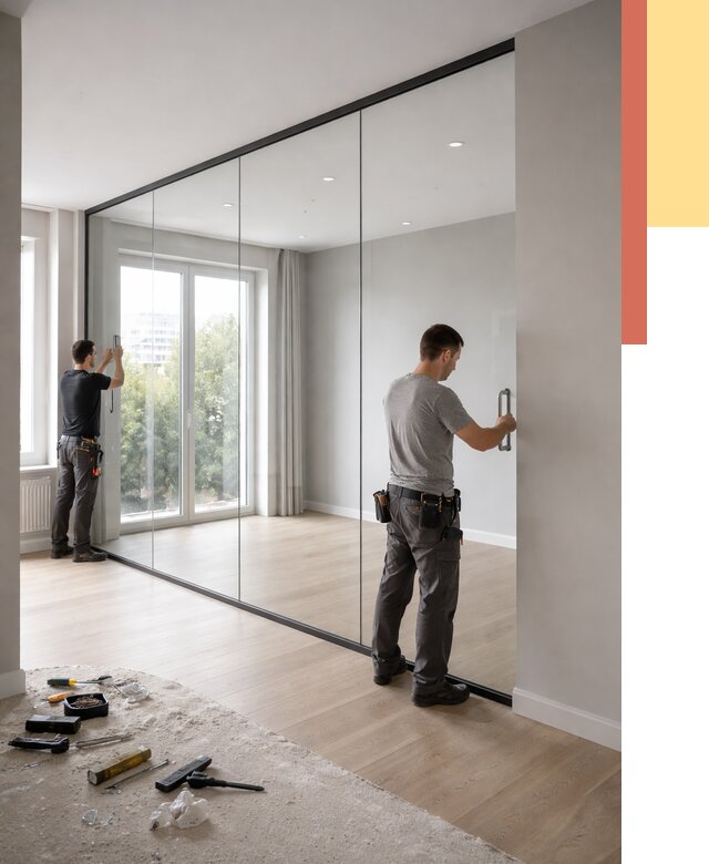 Изготовление стеклянных перегородок в Пензе от 12677 руб. под ключ | ОТДЕЛОЧНИК-Пнз