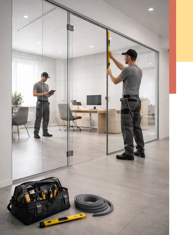 Цельностеклянные перегородки под ключ в Пензе от 9752 руб. — монтаж и цены | ОТДЕЛОЧНИК-Пнз