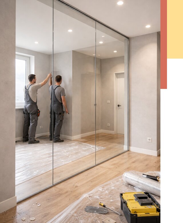 Безрамные стеклянные перегородки в Пензе — монтаж от 9752 руб. | ОТДЕЛОЧНИК-Пнз