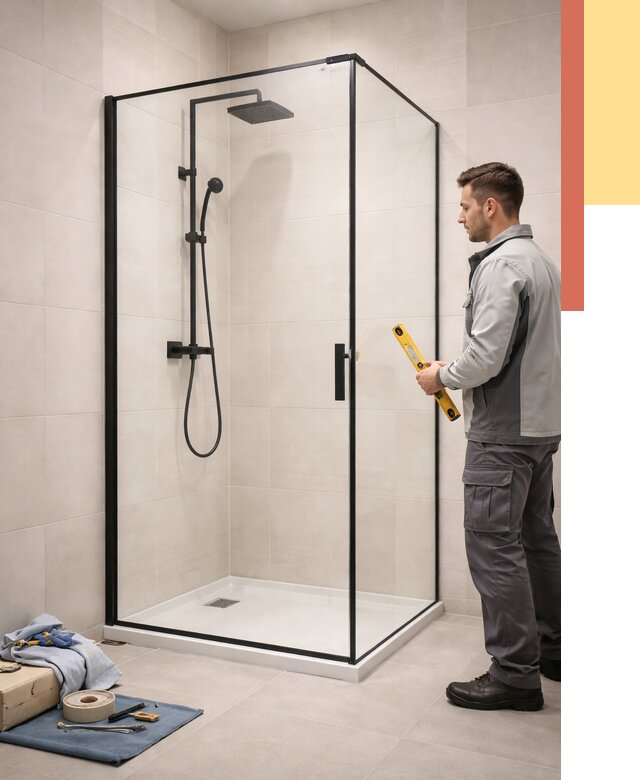 Стеклянные перегородки для душа в Пензе от 12831 руб. | Монтаж под ключ — ОТДЕЛОЧНИК-Пнз