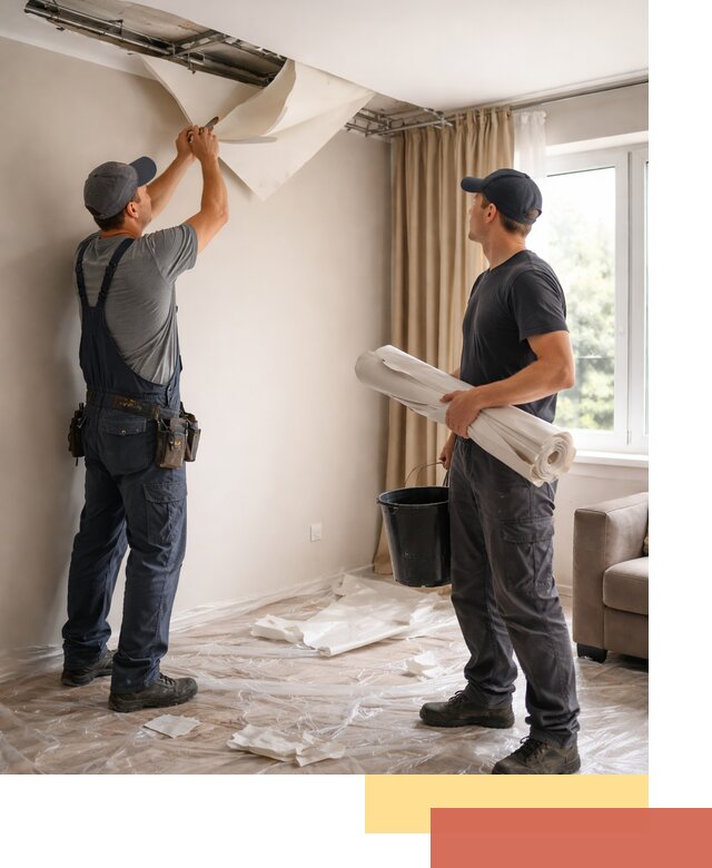 Демонтаж натяжного потолка в Пензе быстро и аккуратно