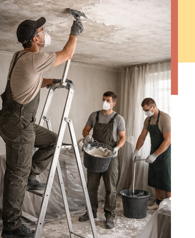 Удаление побелки с потолка в Пензе от 2566 руб. быстро и недорого | ОТДЕЛОЧНИК-Пнз