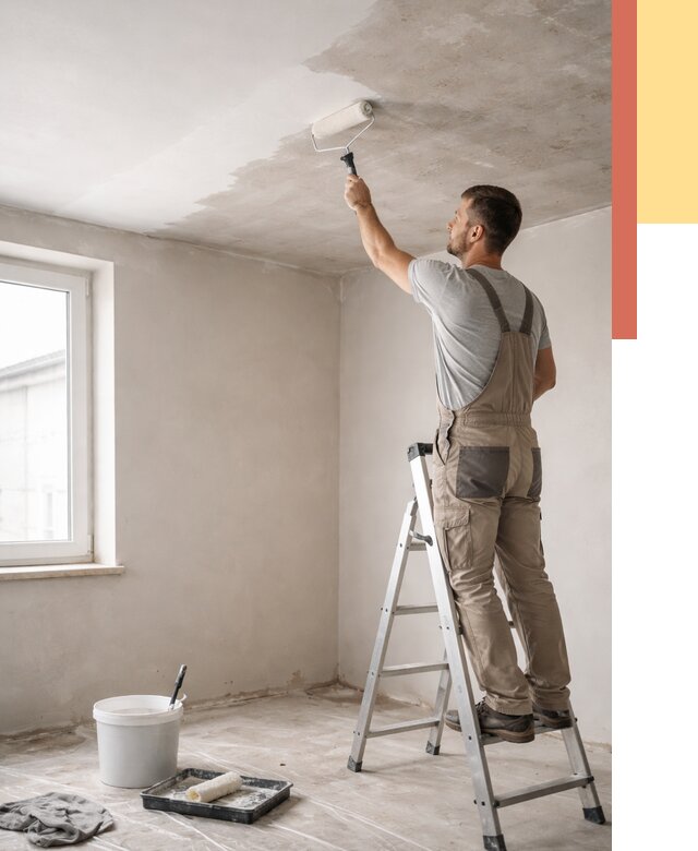 Грунтовка потолка в Пензе от 2566 руб. — быстро и недорого | ОТДЕЛОЧНИК-Пнз