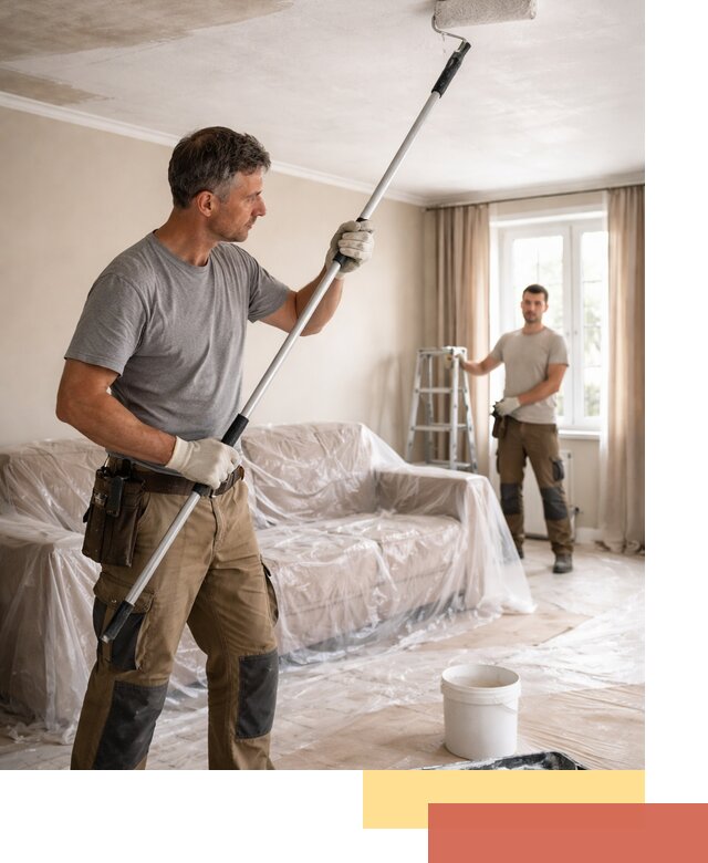 Грунтовка потолка в Пензе — подготовка под покраску и отделку