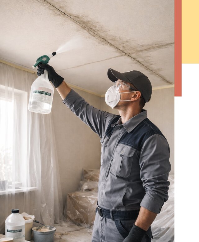 Антисептическая обработка потолка в Пензе от 2566 руб. | ОТДЕЛОЧНИК-Пнз