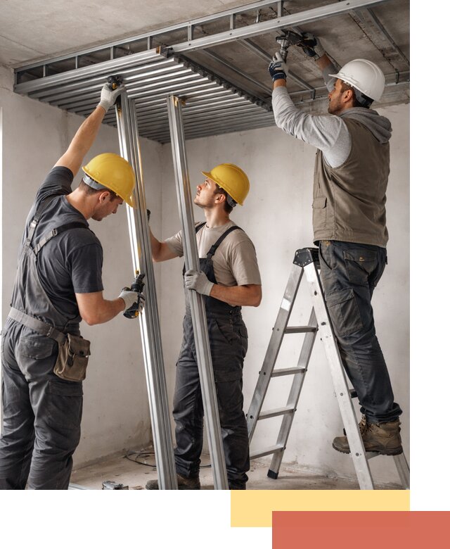 Монтаж реечного потолка под ключ в Пензе