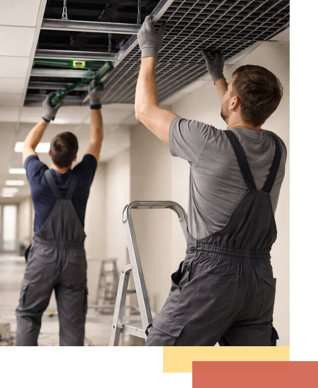 Монтаж потолка Грильято в Пензе: установка под ключ качественно