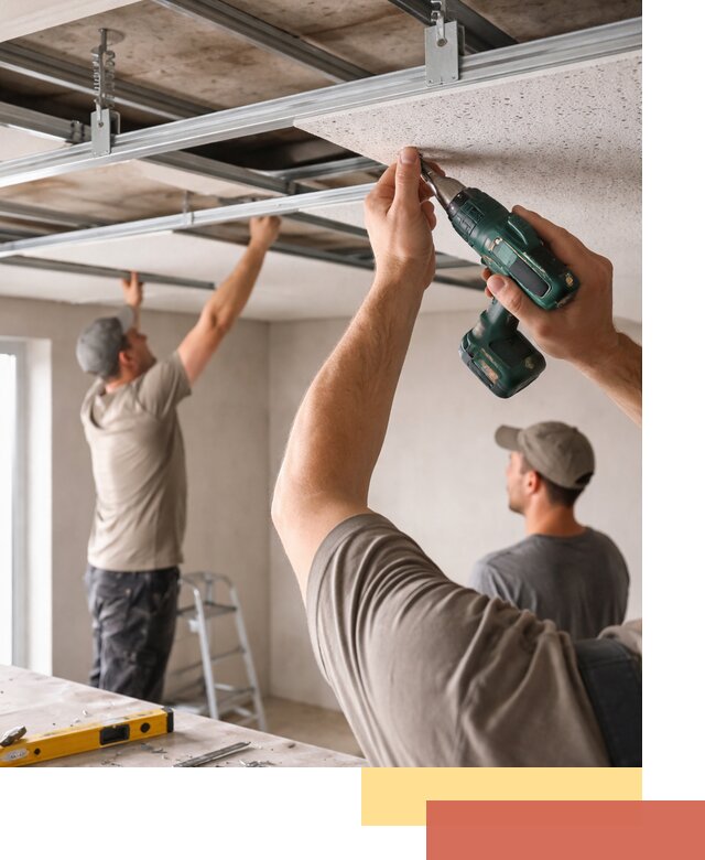 Монтаж акустического потолка в Пензе под ключ