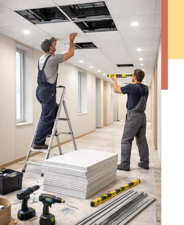 Ремонт потолка Армстронг в Пензе от 4619 руб. — быстро и недорого | ОТДЕЛОЧНИК-Пнз