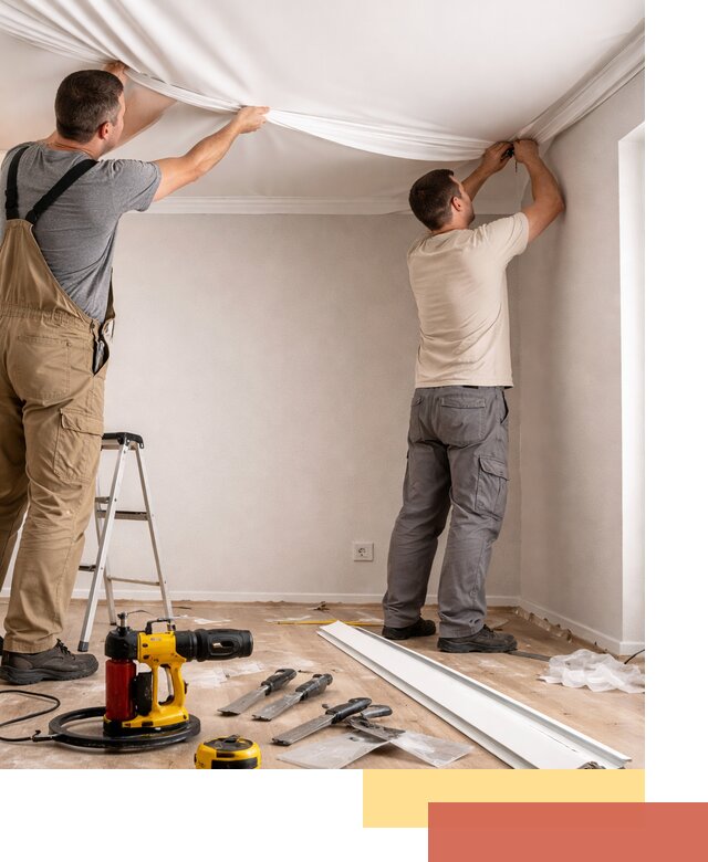 Монтаж ПВХ натяжного потолка в Пензе качественно и быстро