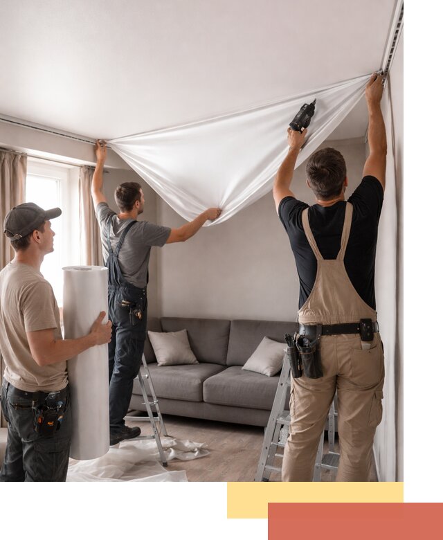 Монтаж сатинового натяжного потолка в Пензе качественно и быстро