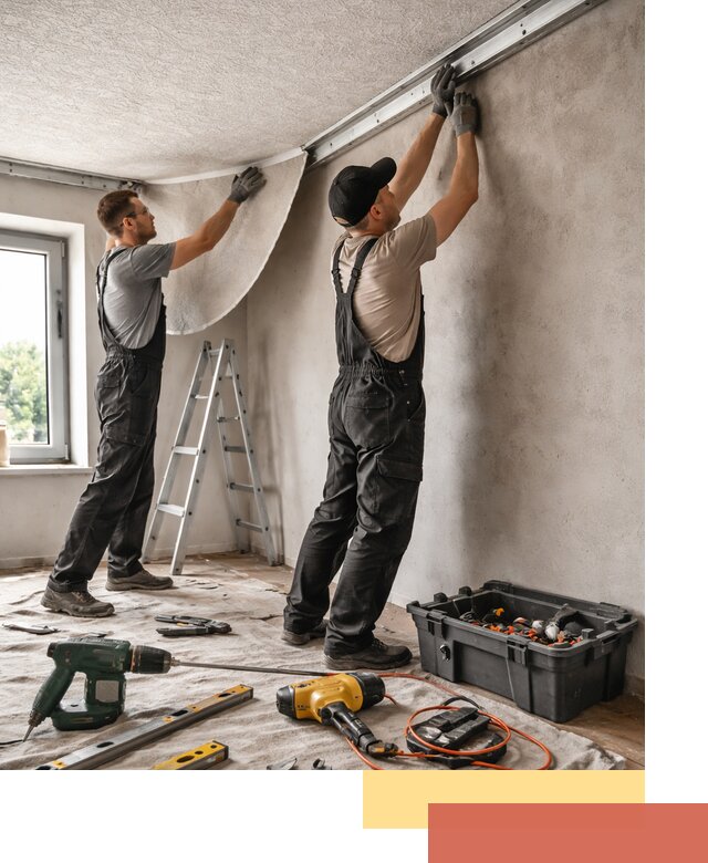 Монтаж фактурного натяжного потолка в Пензе качественно и быстро